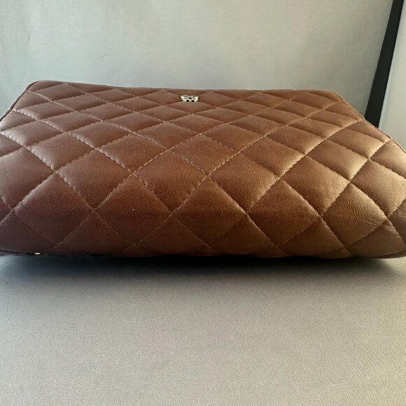 👜 Vintage Jay Herbert Brown Quilted Leather Shoulder Bag - So Soft - Picture 10 of 12